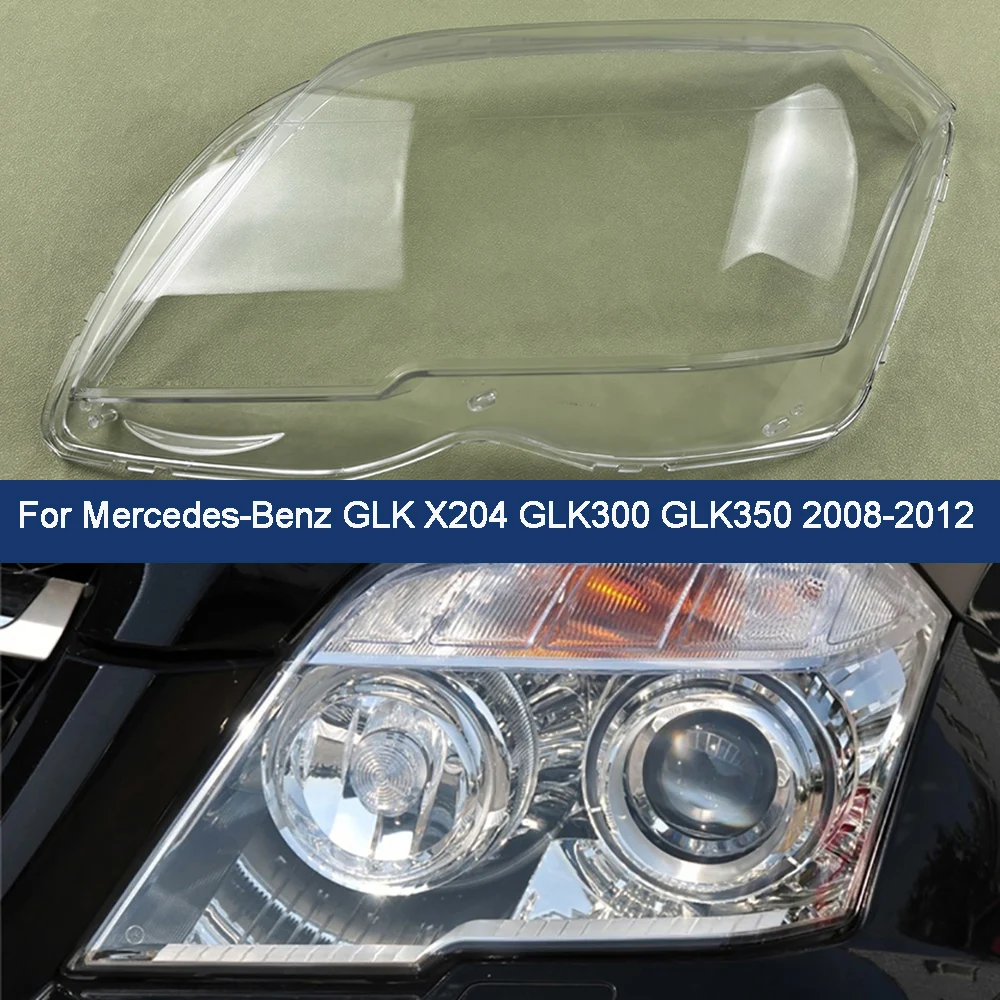 Car Front Transparent Glass shell Headlight Shell Cover Lens For Mercedes-Benz GLK X204 GLK300 GLK350 2008 2009 2010 2011 2012