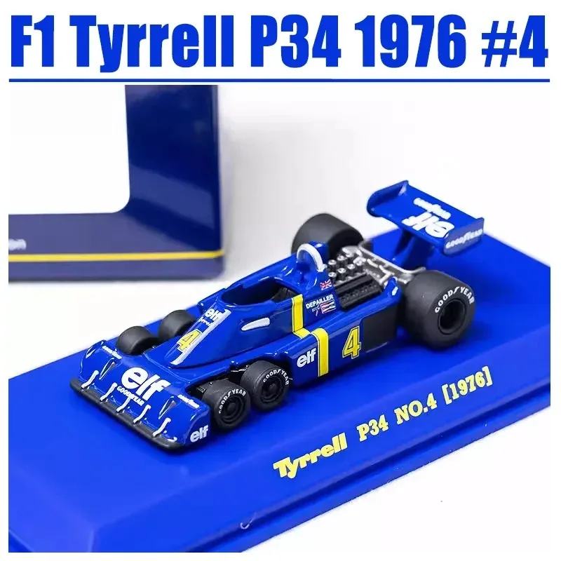 kyosho-1-64-f1-tyrrell-p34-1976-4-regali-in-metallo-pressofuso-per-veicoli-a-motore-con-giocattoli-in-lega