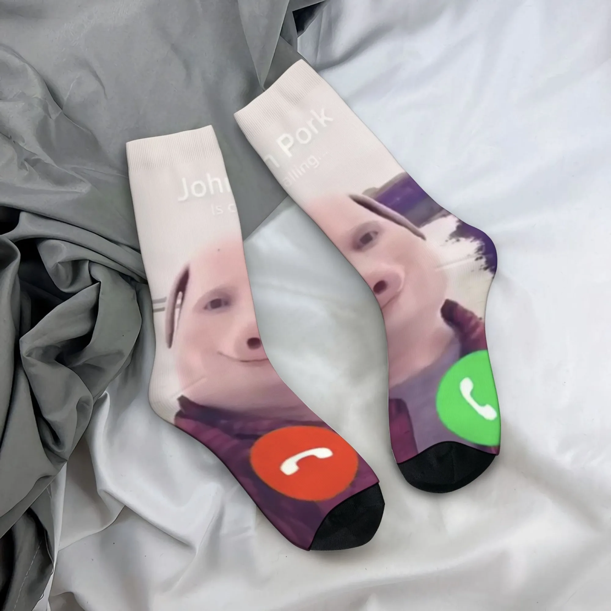 Niedliche John Pig Herrensocken, Persönliche Neuheit Lustige Socken, Atmungsaktive Hautfreundliche Weiche Rutschfeste Sportsocken, Verrückte Partygeschenke