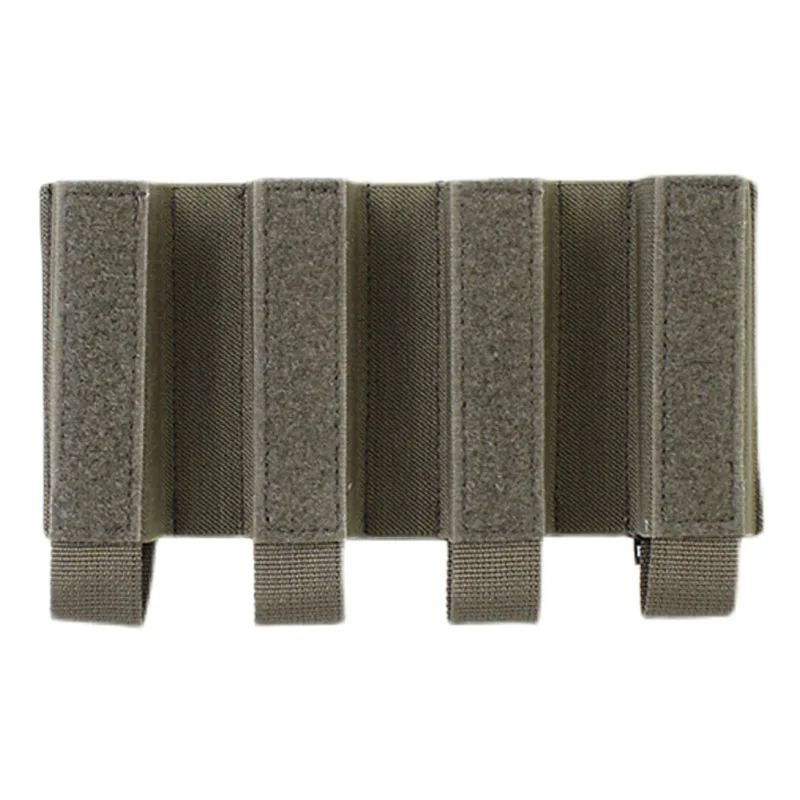 Colete tático para esportes ao ar livre, bolsa de 9 mm, quádrupla, 4 divisórias, bolsa de inserção para MP5, MP7, ARP9