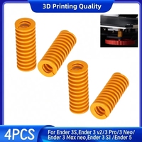 Ender 3 pro Bed Leveling Springs 10x25mm - 3D Printer Upgrade Kit for Ender 3/3S/V2/Pro/Neo/Max/S1 & Ender 5