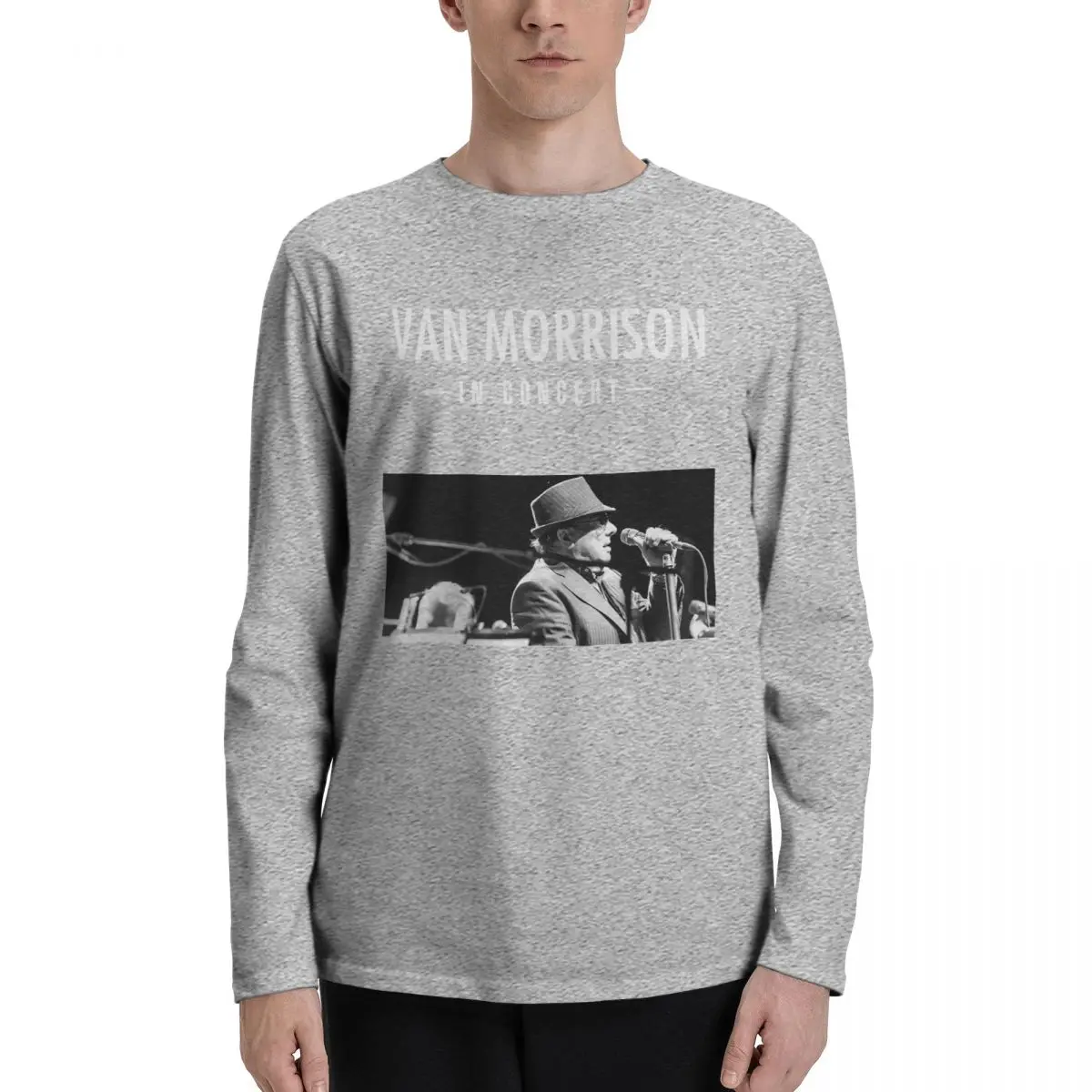 Van Morrison In Concert Tour 2018-2019 Long Sleeve T-Shirts T-shirt Tee Cute Trendy Hip Hop High Quality