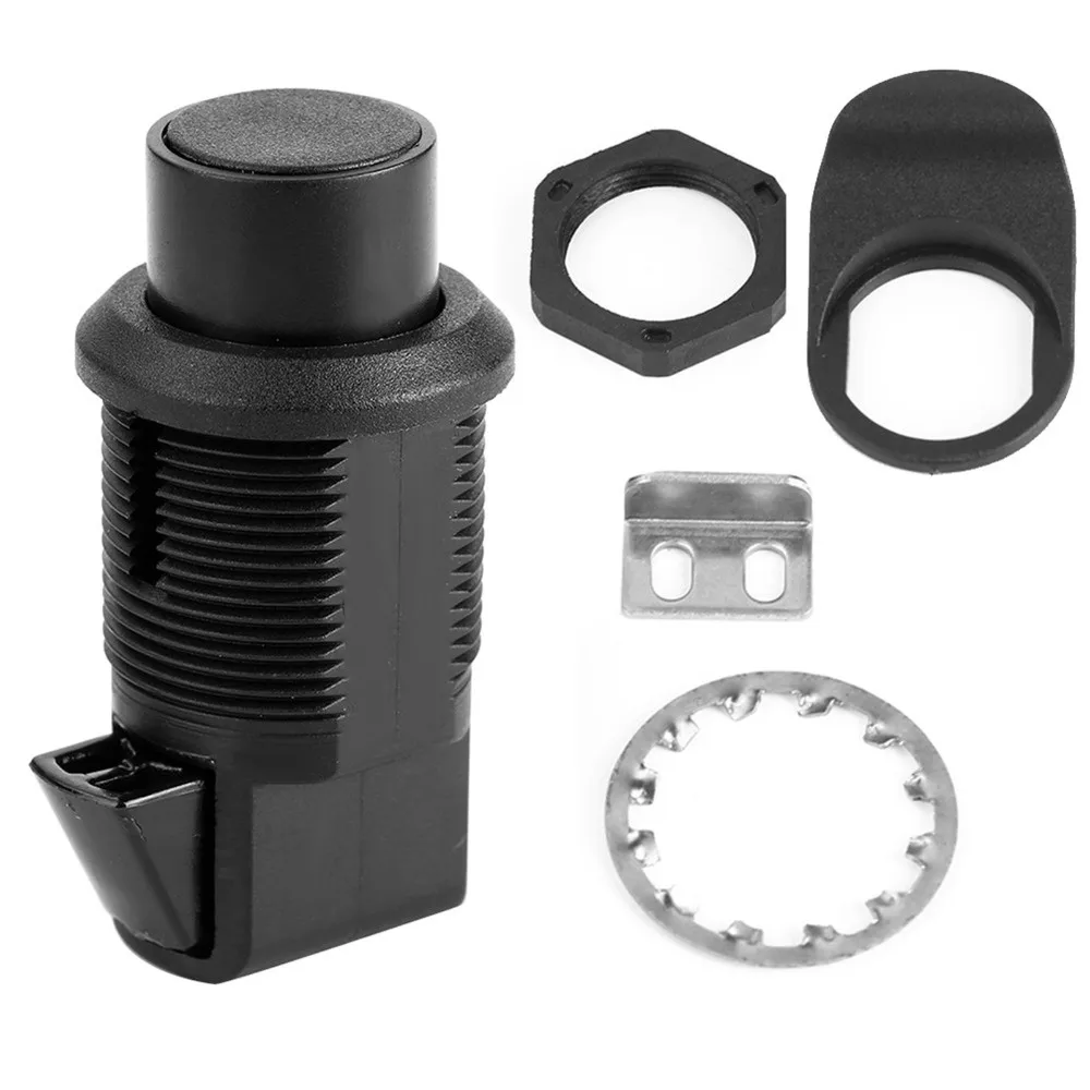 Southco 93-304 bouton poussoir loquet de porte de bateau noir bouton poussoir loquet en plastique pousser pour fermer loquet de boîte à gants