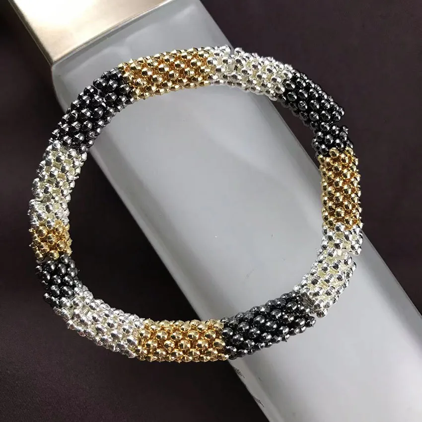 Creative Design Bracelet For Women Fashion Hip Hop Punk Elastic Bracelet Imitation Snakeskin Pattern Accessories Jewelry