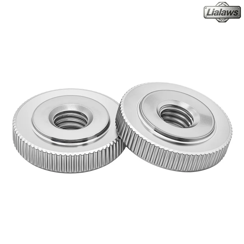 Knurled Thumb Hand Tighten Nut 304 Stainless Steel Knurled Thin Nuts Adjust Leveling Toolless Thumb Nut M2 M2.5 M3 M4 M5 M6-M12