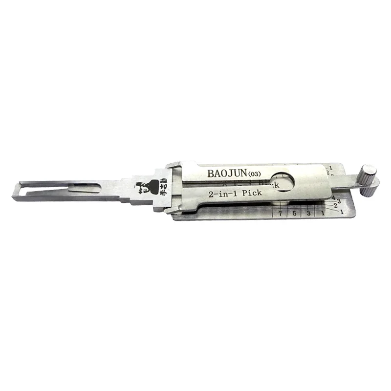 Lishi BAOJUN(03) 2 in 1 Lock Pick Decoder Ignition Car door open for New Baojun car Models Vertical milling