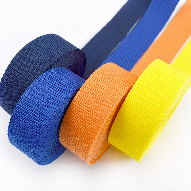 

10M Meetee 20-50mm Polypropylene Webbing Tape Bag Strap Crossbody Ribbon Band Luggage Belt Bias Binding DIY Sewing Accessories