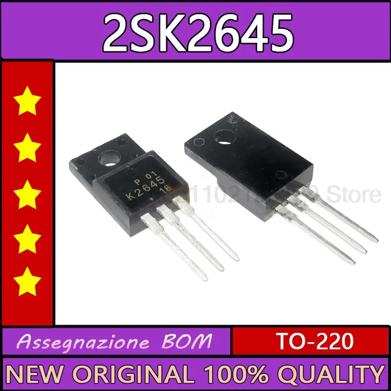 10PCS/LOT NEW Transistors 2SK2645 TO-220 K2645 TO220   LCD Power Switch