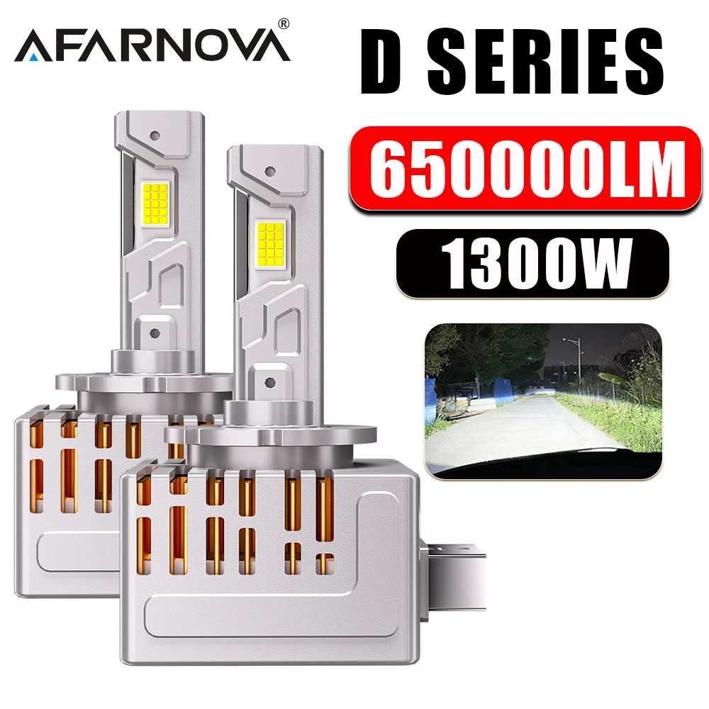 D1S D3S Led Headlight Bulbs D2S D2R D4S D4R Canbus Turb Auto LED Lights For Car Lights 6000K Plug&Play D Series 12V  650000L