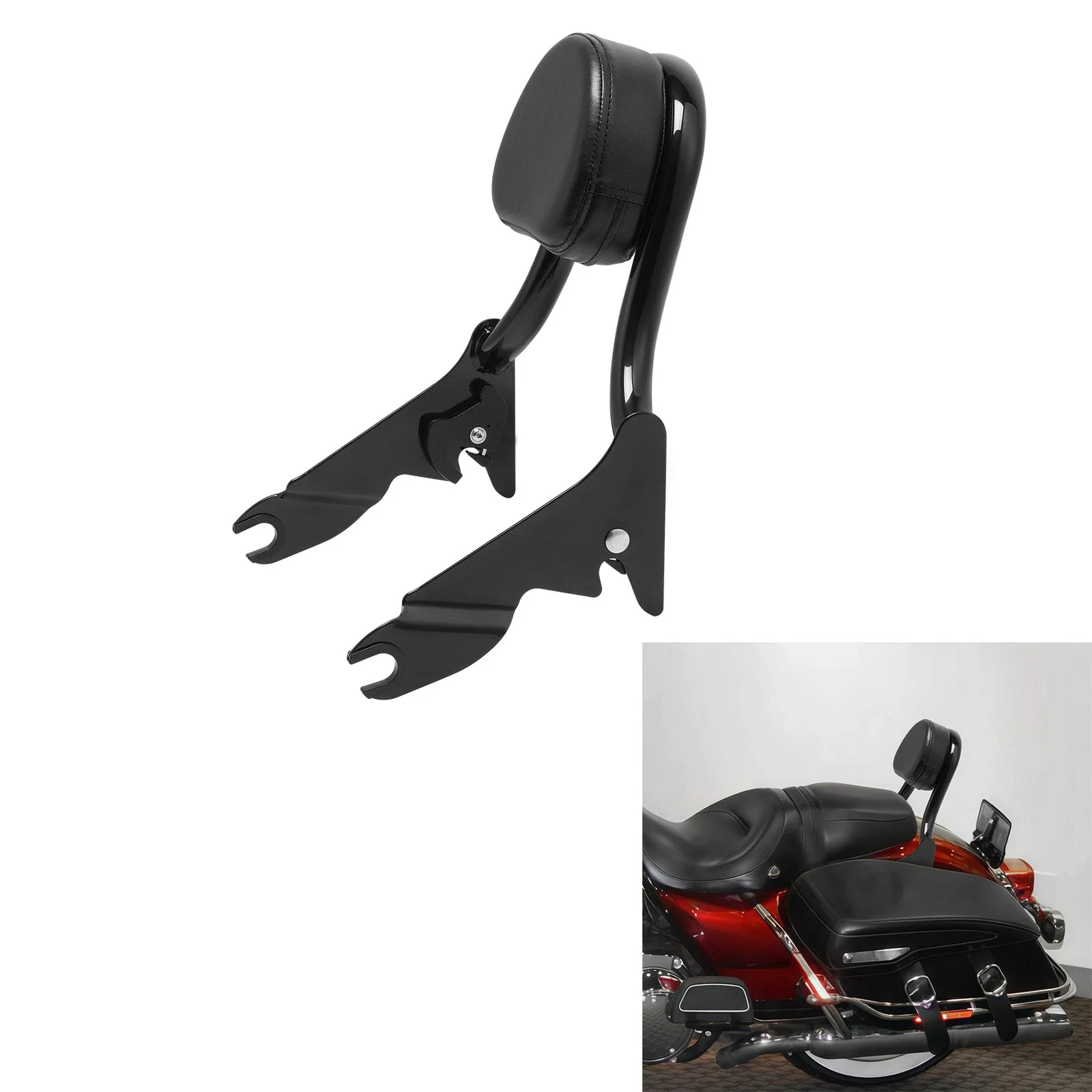 

Пассажирская спинка мотоцикла Sissy Bar для Harley Touring Electra Glide Road Glide 2009-2025