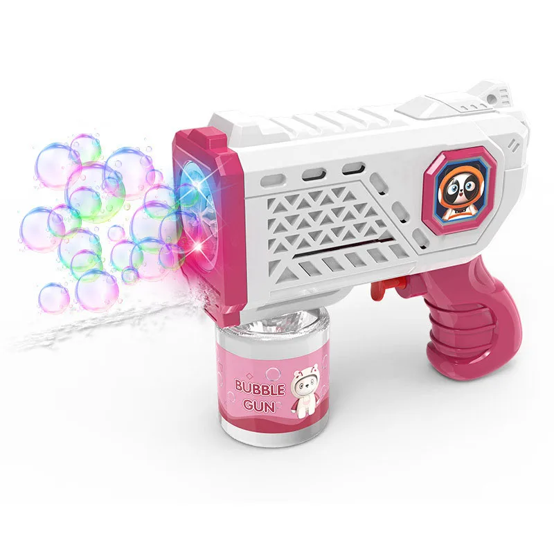 2024 New Electric Automatic Bubble Machine Water Gun Bubbles Gun Summer Beach Bath Outdoor Game Fantasy Kids Toys Festival Gifts