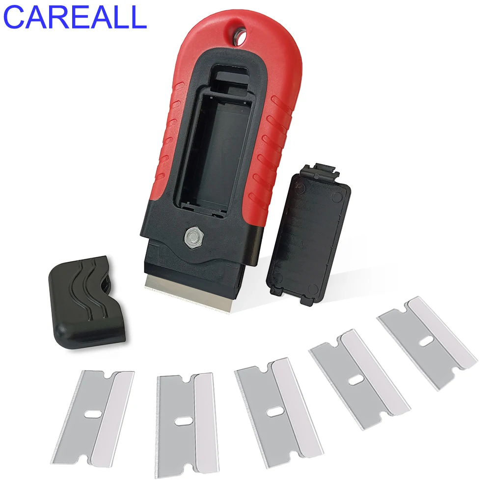 مكشطة سيارة لإزالة الملصقات وفيلم النافذة من حاوية تخزين شريط الفرن الزجاجي اللاصق وإزالة القرد