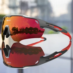 SCVCN lunettes de soleil de cyclisme hommes femmes vtt lunettes de vélo UV400 lunettes de Protection de pêche polarisées lunettes de vélo photochromiques