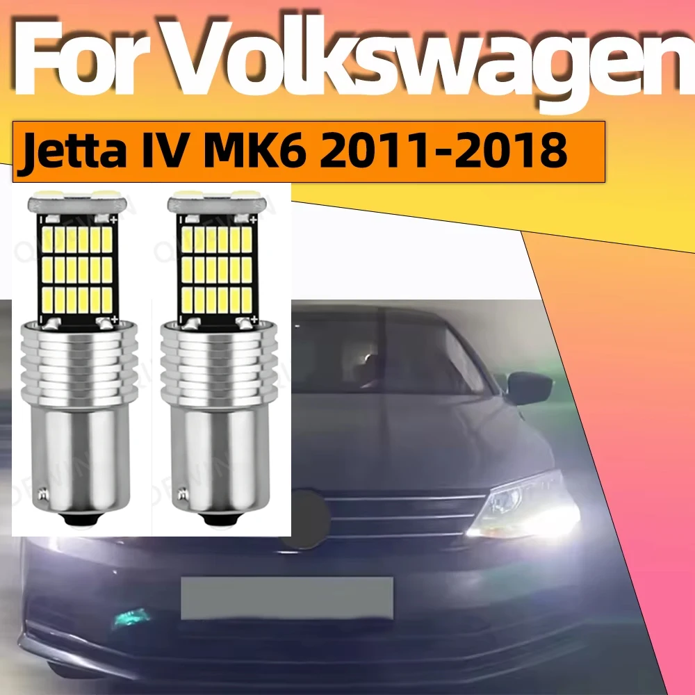 2Pcs Canbus Car LED DRL For Volkswagen VW Jetta IV MK6 2011 2012 2013 2014 2015 2016 2017 2018 LED Daytime Running Light Bulbs