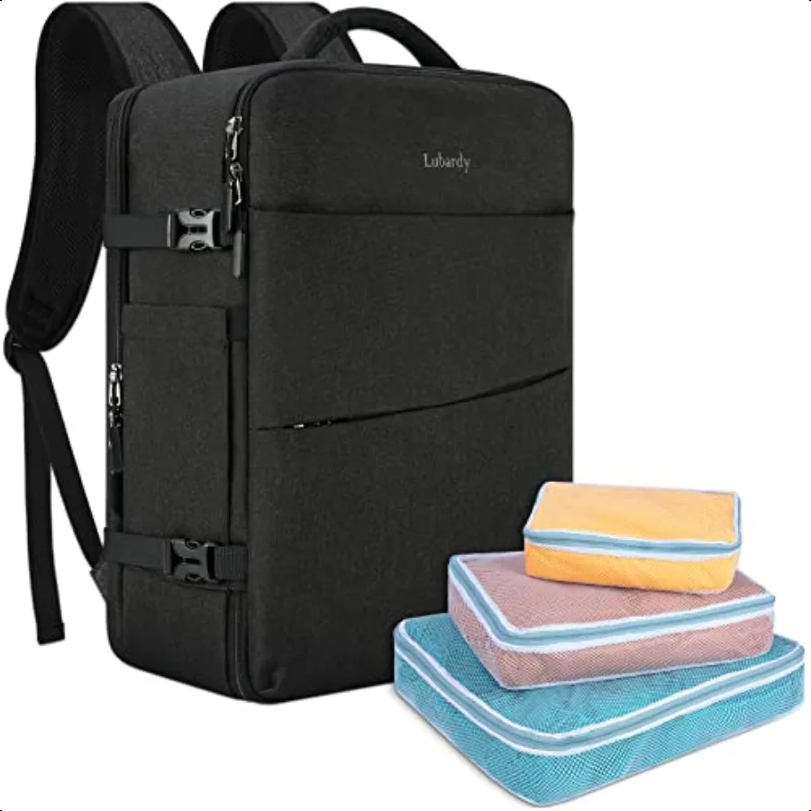 

Travel Backpack for Men Women 17 Inch Flight Appd Carry on Backpack Waterproof Large 40L Lage Daypack Busin College Weekender O