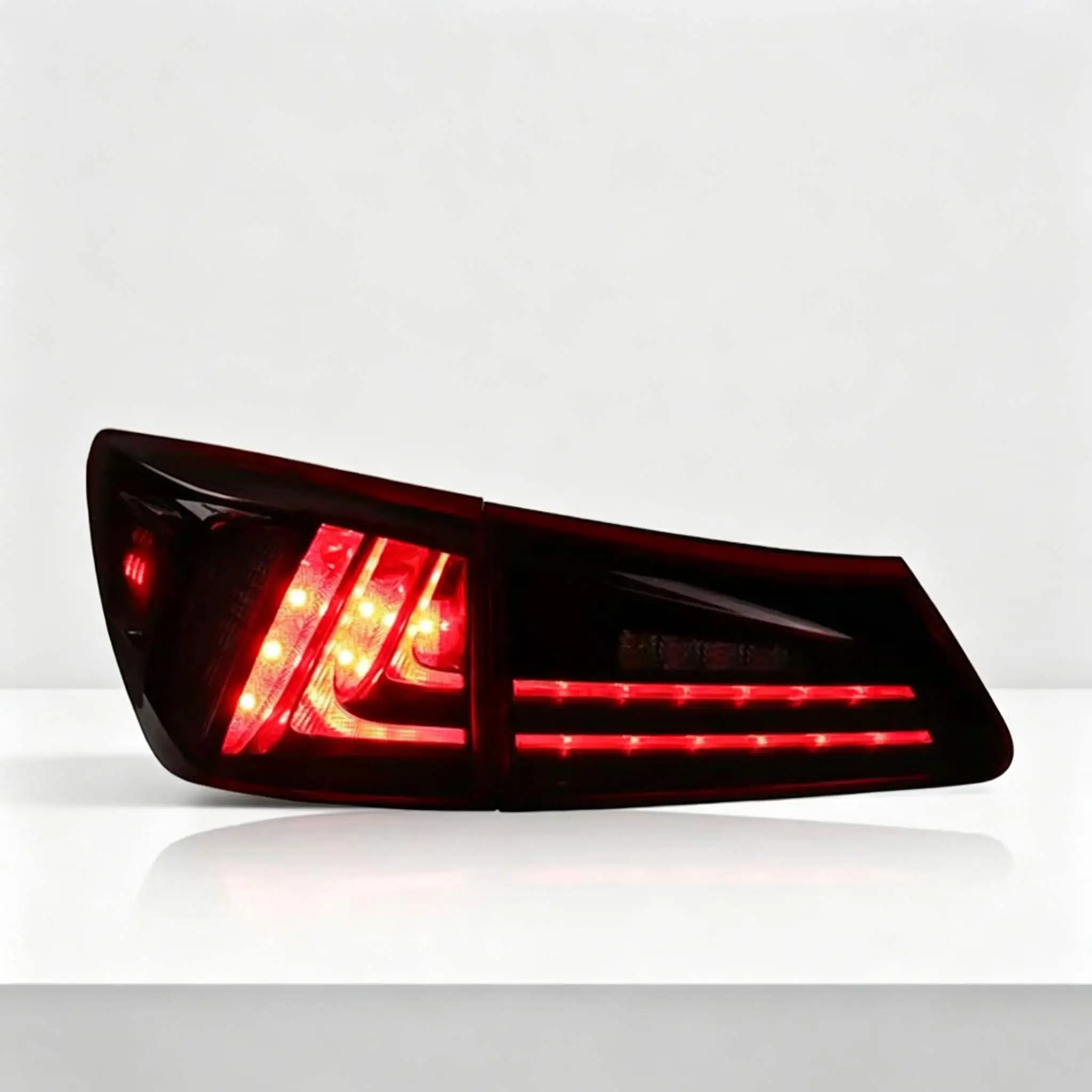 For Lexus Is250 Is350 2006-2012 model taillight upgrade and modification smoked LED rear taillight sequence turn signal light