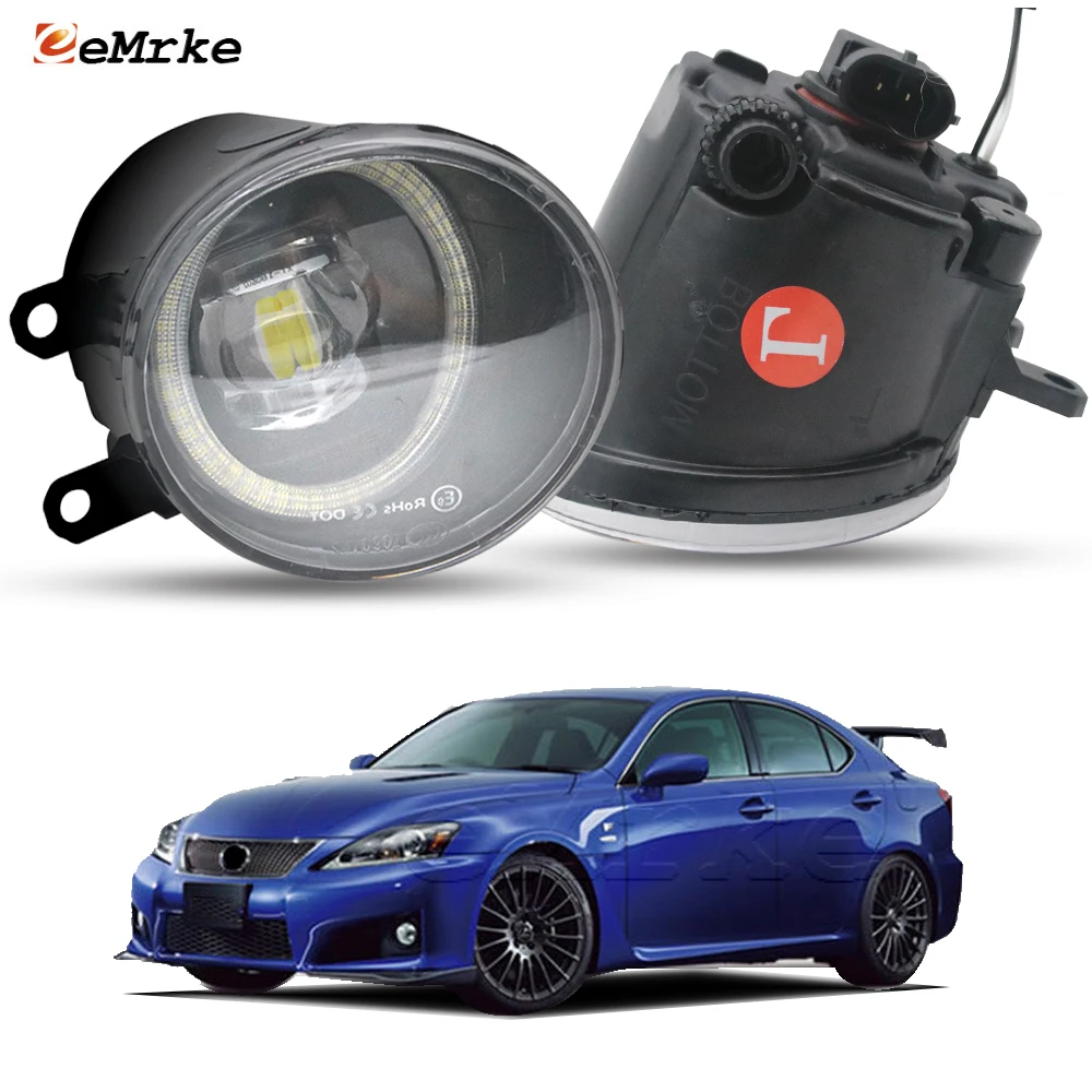 

Светодиодные противотуманные фары для Lexus IS F XE20 USE20 2008 2009 2010 2011 2012 2013 2014 Объектив Angel Eye DRL Кольцевой индикатор ширины