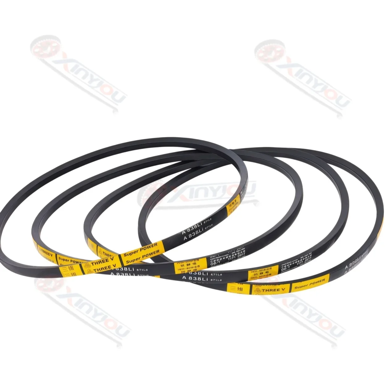 Three Dimensional Triangular Belt A Type A1000-1676Li Type Transmission Belt Type Industrial Machine Belt