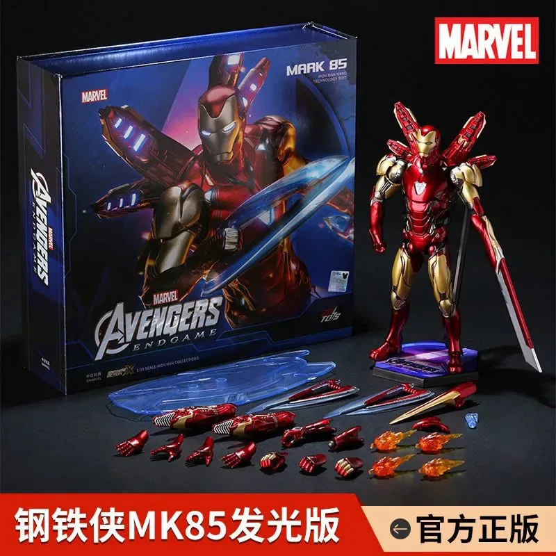 1/10 Iron Man Mk85 MK50 Avengers Original Deluxe Led Light Edition Mark Lxxv Nano Armor Action Figure Endgame Legends Toy Gift