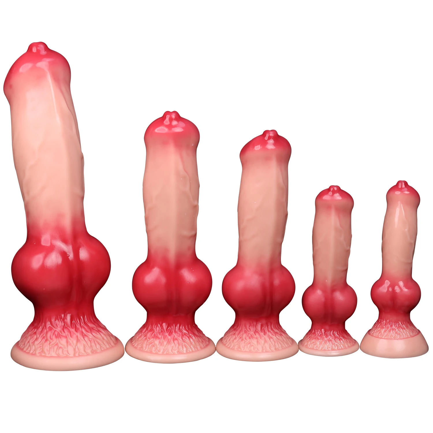 Realistic Monster Huge Dildo Wolf Canine Animal Penis Knots With Suction Cup Cock Anal Plug Anal Adult Sex Toy for Women Orgasm