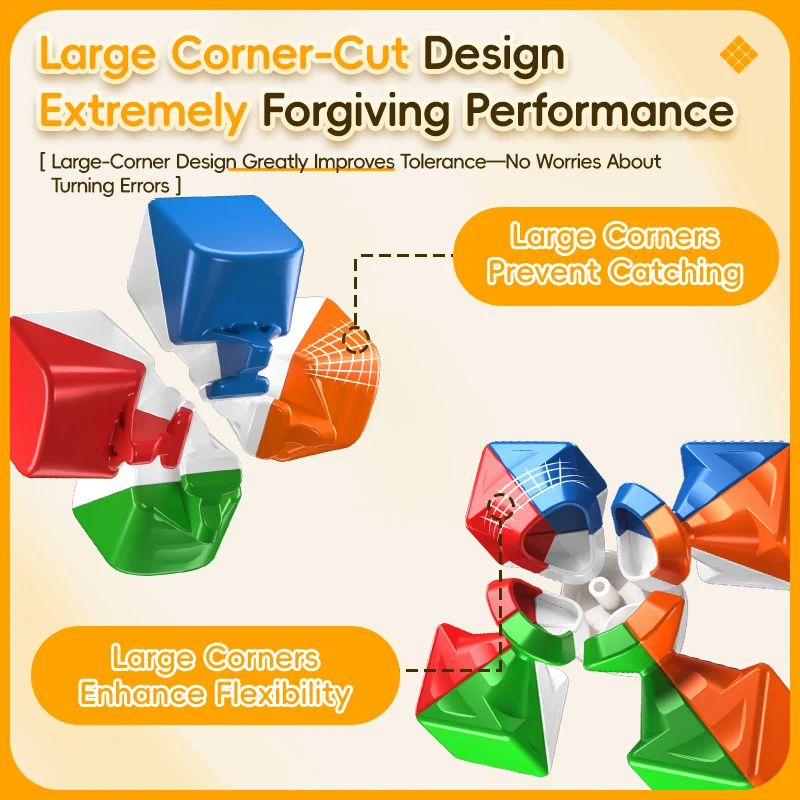 MoYu 2x2 3x3 Cubo didattico foglia d'acero 9 cm 3x3x3 Cubo Cubo magico Puzzle professionale Giocattoli Regalo per bambini