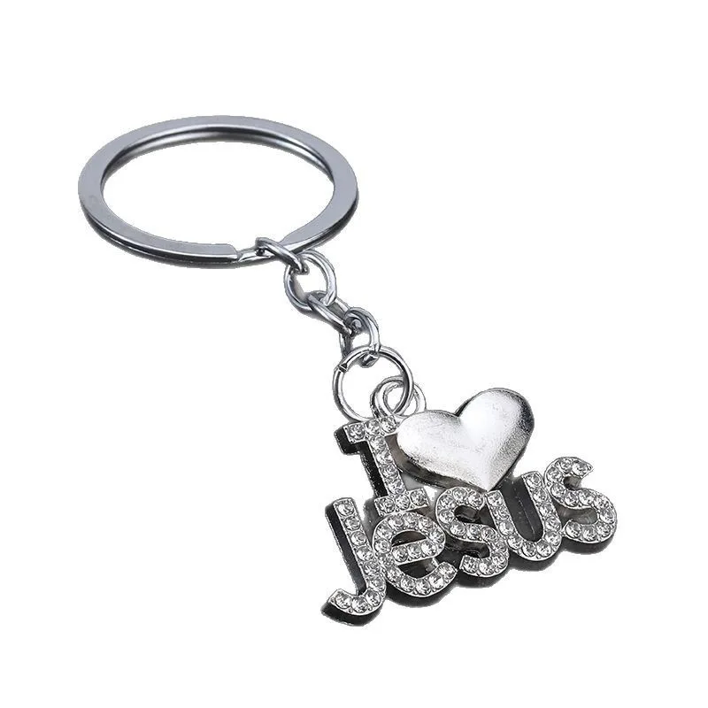 Brelok Motocyklowy Amulet List Moda Unisex Kocham Jezusa Torebka Rowerowa Zawieszka Ozdoby Prezent dla Pary