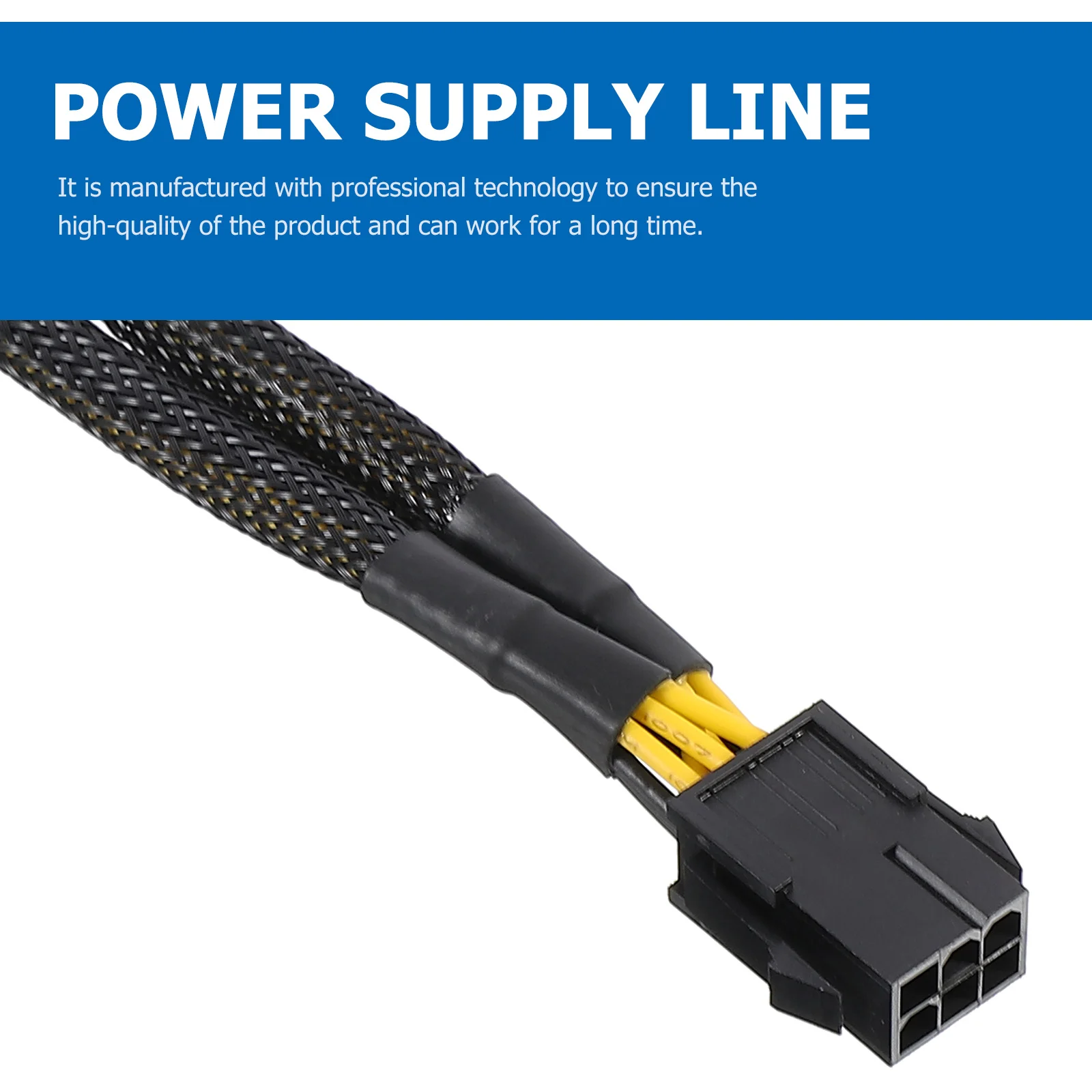 

GPU Power Extension Cable 6 Pin to Dual 8 Pin Pcie Splitter Cord Stable Graphics Card Power Supply Graphics Cards Cord