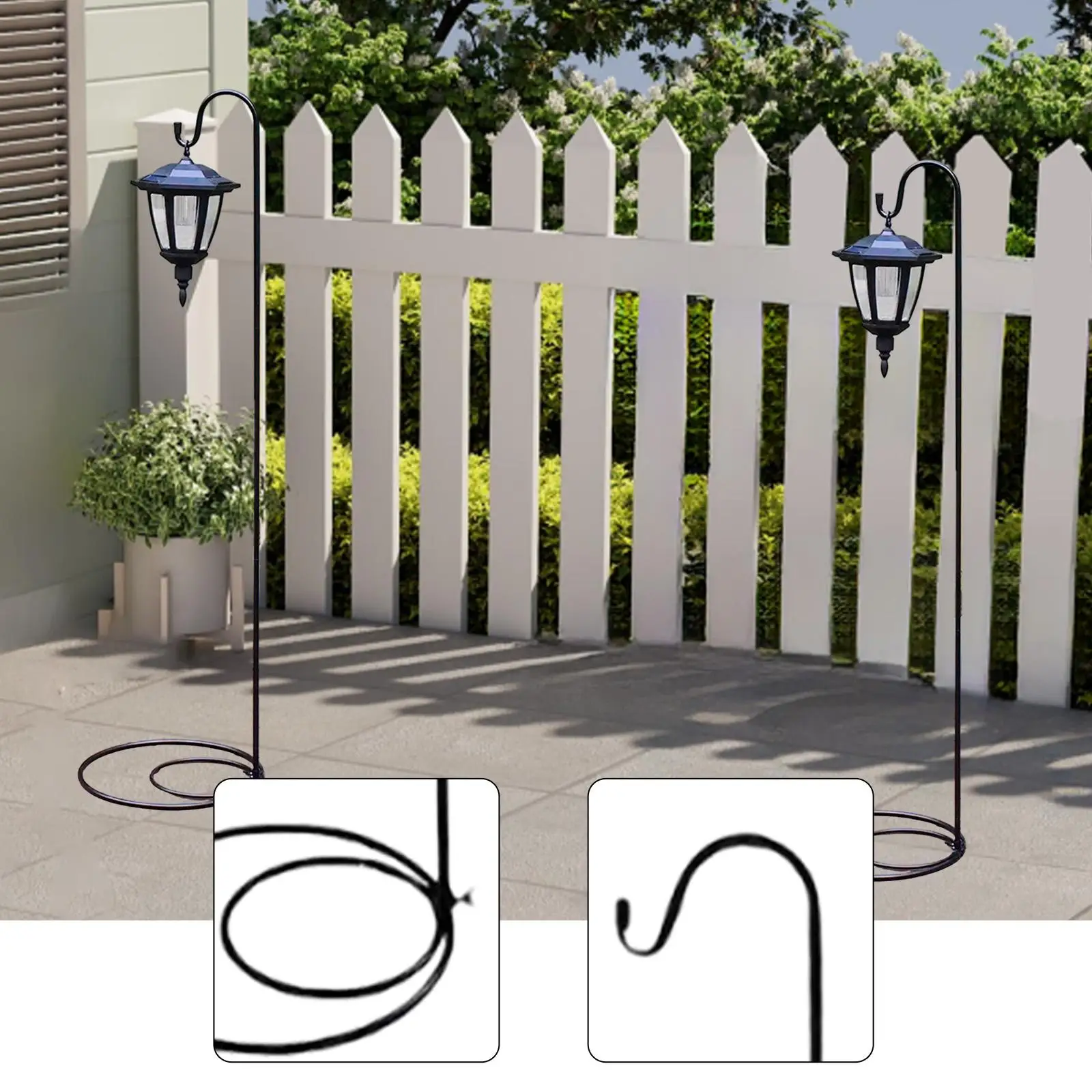 

2 Pieces Display Hanger Shepherds Hook Stand for Bird Feeder Wedding Decor