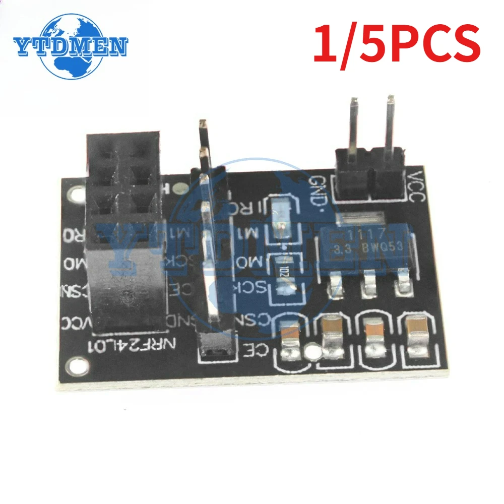 1-5-шт-nrf24l01-беспроводной-модуль-33-В-8pin-nrf24l01-беспроводной-приемопередатчик-модуля-плата-адаптера-для-arduino-умный-робот-автомобиль-diy