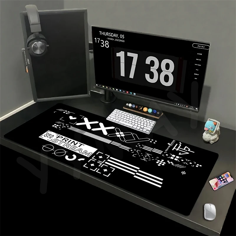 Coleção impressa Gaming Mousepad, Tapete De Mesa De Borracha, Gamer Mousepad, Tapete De Rato Grande, Almofadas De Mesa, Teclado Mats Design