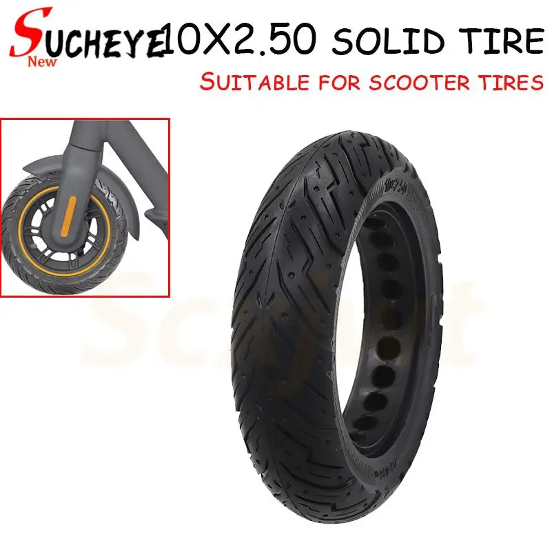 

High quality 10x2.50 1 solid tire for for 10 Inch Electric Scooter Non-Inflation Explosion-Proof Tire parts