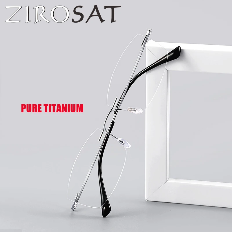 

ZIROSAT 8161 Reading Glasses Anti Blue Rays Presbyopia Eyeglasses Computer Frameless with +1.0+1.5+2.0 +2.5 +3.0 +