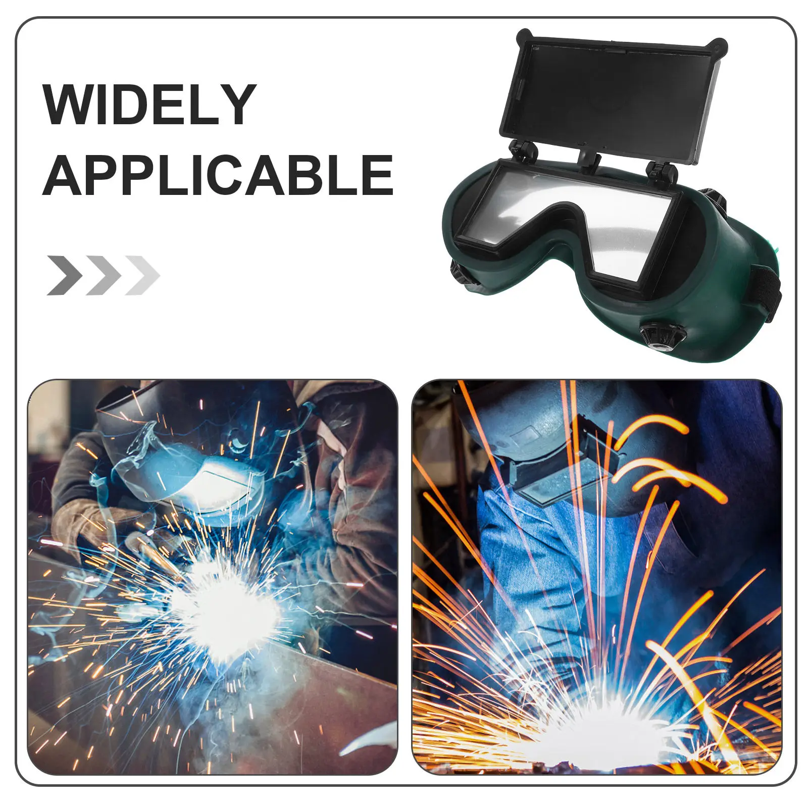 2Pcs Welding Goggles for Professional Welders Flip Up Design High Definition Filter Lenses Impact Resistant Protective Eye Masks