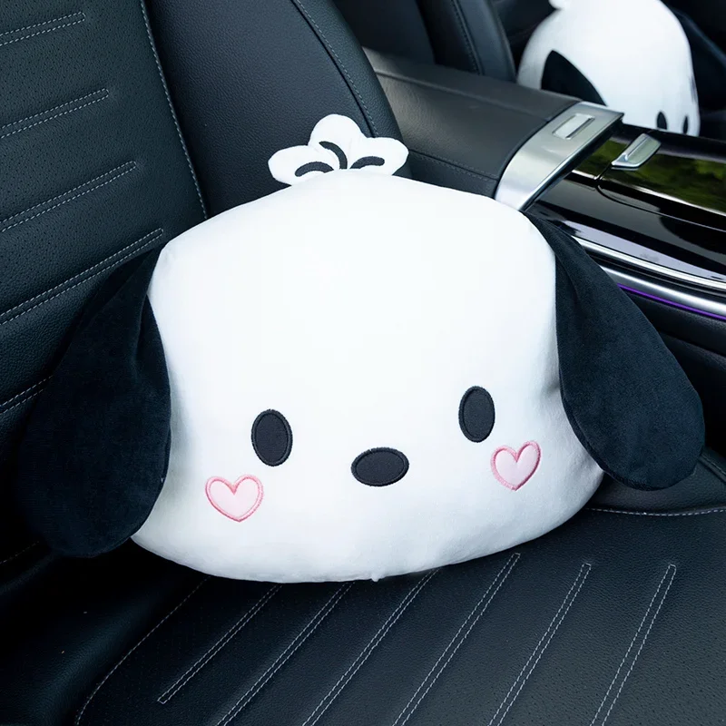 ポチャッコかわいいヘッドレストバッククッションシートベルトカバーティッシュボックスカバーカーシートコンピュータチェア和風ぬいぐるみ枕