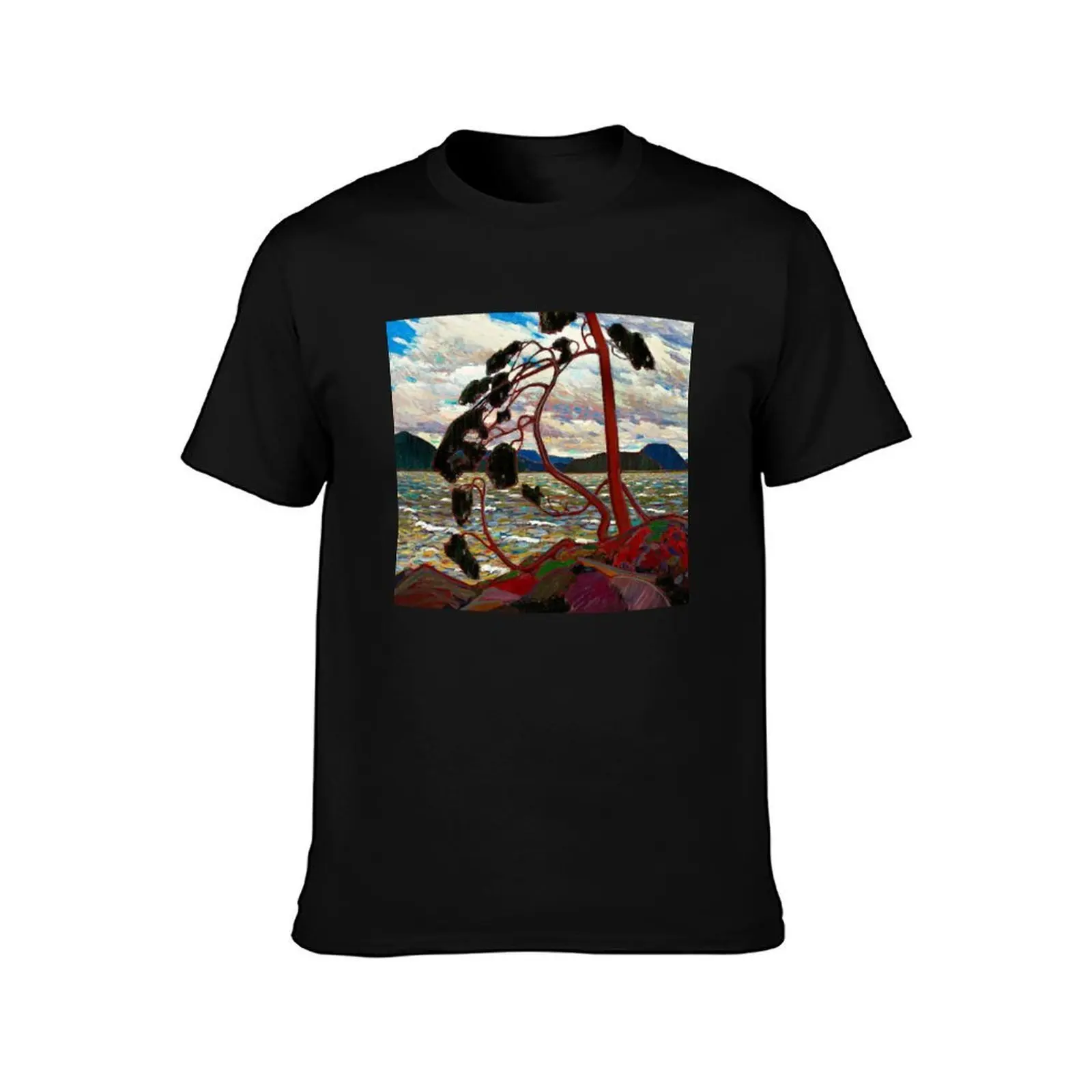 WEST WIND : Vintage 1919 Tom Thomson Algonquin Park Art Print T-Shirt Quick Dry Outdoor Sports T-Shirt