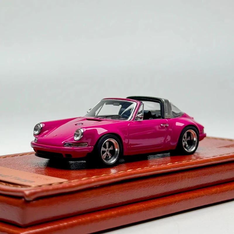 메이크업 1:64 싱어 911 964 타르가 레진 자동차 모델 정적 컬렉션 장식용 휴일 선물 장난감