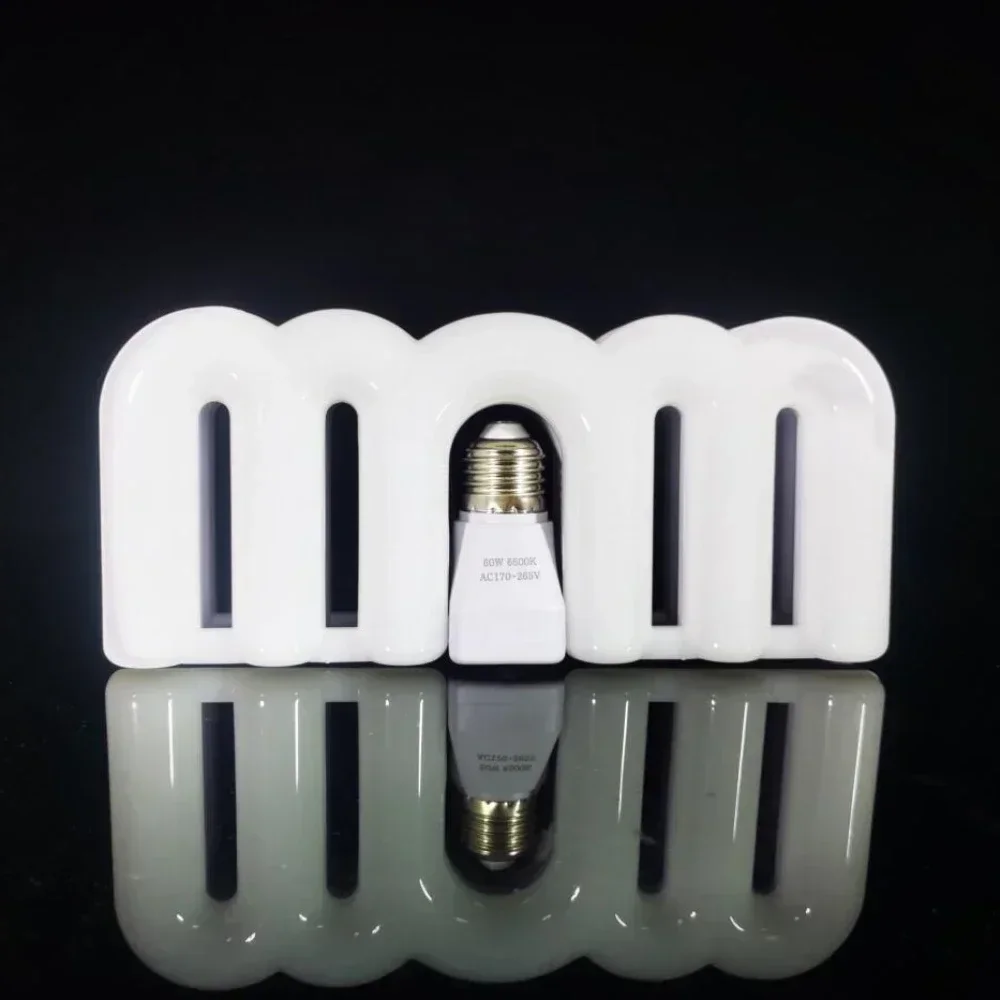 E27 LED Bulb Mini Fan Blade Garage Light Deformable AC85-265V 55W Foldable Led Light Bulb Workshop Lamp for Home Ceiling Light