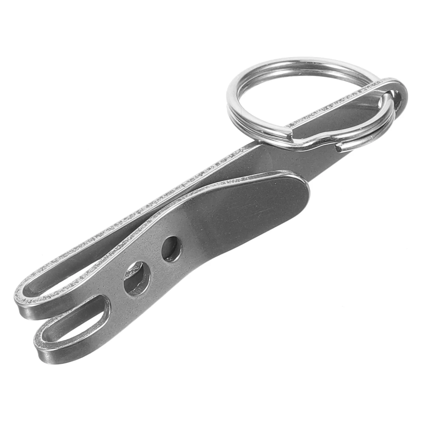 

Durable Stainless Steel Multi-Use Clip Keyring Portable Flashlight Holder for Camping Hiking Outdoor Activities