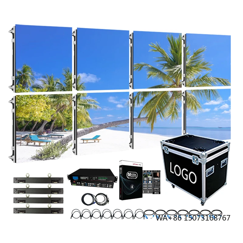 

Waterproof P3.91 8K Resolution IP65 Outdoor LED Back Drop Video Wall 20x20 Panel Rental Display Screen 5000cd/sqm 7680Hz