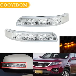 For KIA Sorento XM 2009 2010 2011 2012 2013 2014 car-styling 4 LED Car Rearview Rear View Side Mirror Turn Signal Light Repeater