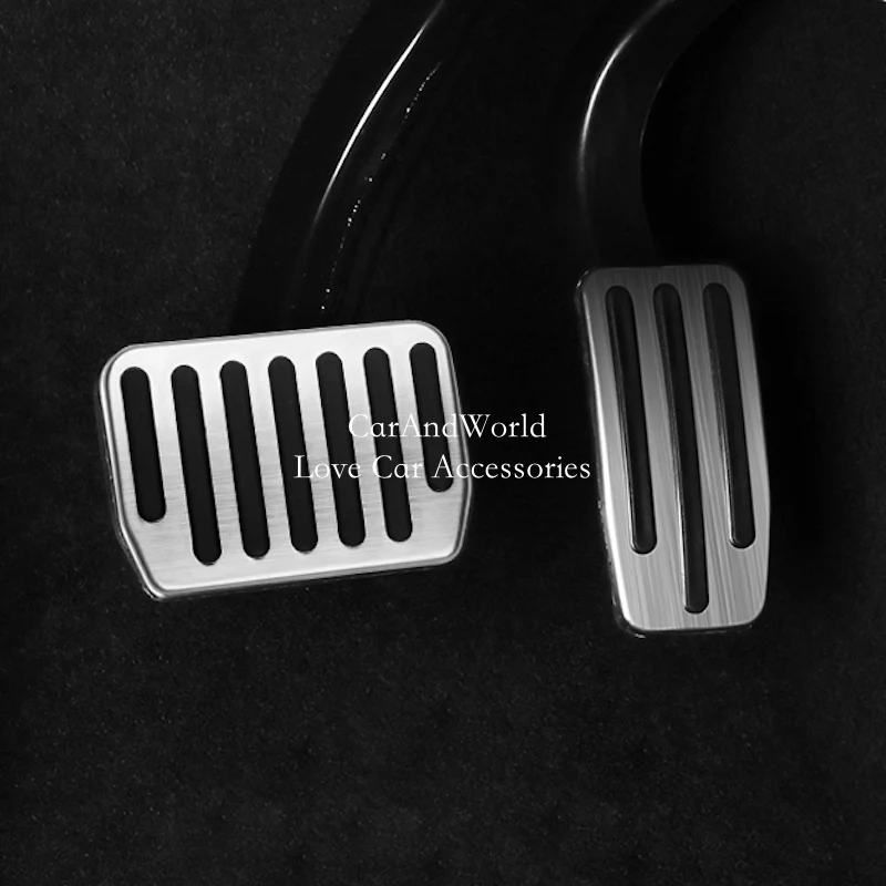 

Aluminium Alloy Car AT Foot Rest Pedals Accelerator Gas Pedal Brake Cover Non-slip Pads For Tesla Model 3 Y Model3 2017-2021