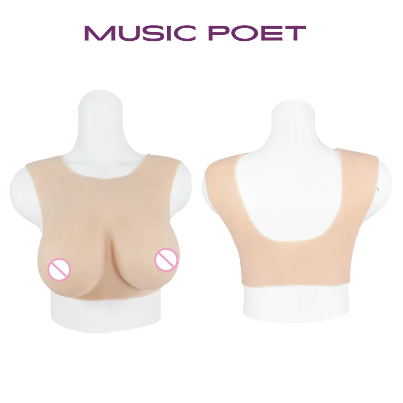 MUSIC POET Silicone Breast Forms Boobs for Mastectomy Cancer Crossdresser Drag QueenTransvestite Sissy Artifical Huge Chest