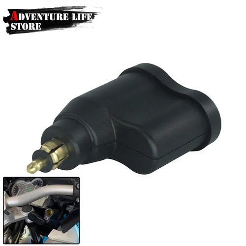 Imagen 1 del producto Adaptador de corriente para motocicleta, cargador USB Dual, encendedor de cigarrillos resistente al agua para BMW R1250GS R1200GS LC R1250GS R 1250 1200 GS RT RS