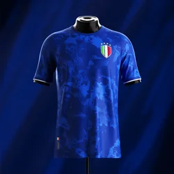 Hot Salling 2024 Nieuwe Italië Europese Voetbalshirt Voor Volwassenen Zomer Verkopen Sneldrogende T-Shirt Oversized Kleding