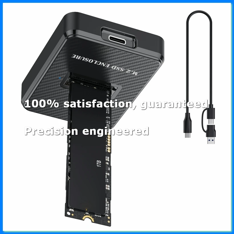 M.2 Hard Disk Holder Nvme/Sata Dual Protocol Solid State Hard Disk Box Usb3.2 Notebook External NVME SD Docking Station-ABAM