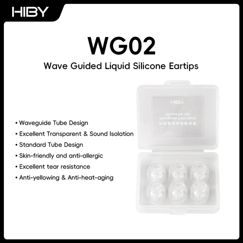 HiBy WG02 Auriculares de silicona líquida guiados por ondas (3 pares) para accesorios de auriculares intrauditivos IEM
