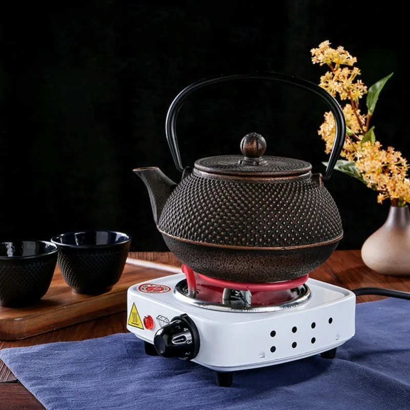 1000W White Electric Single Burner Coil Cooktop Portable Overheat Protection Adjustable For Kitchen