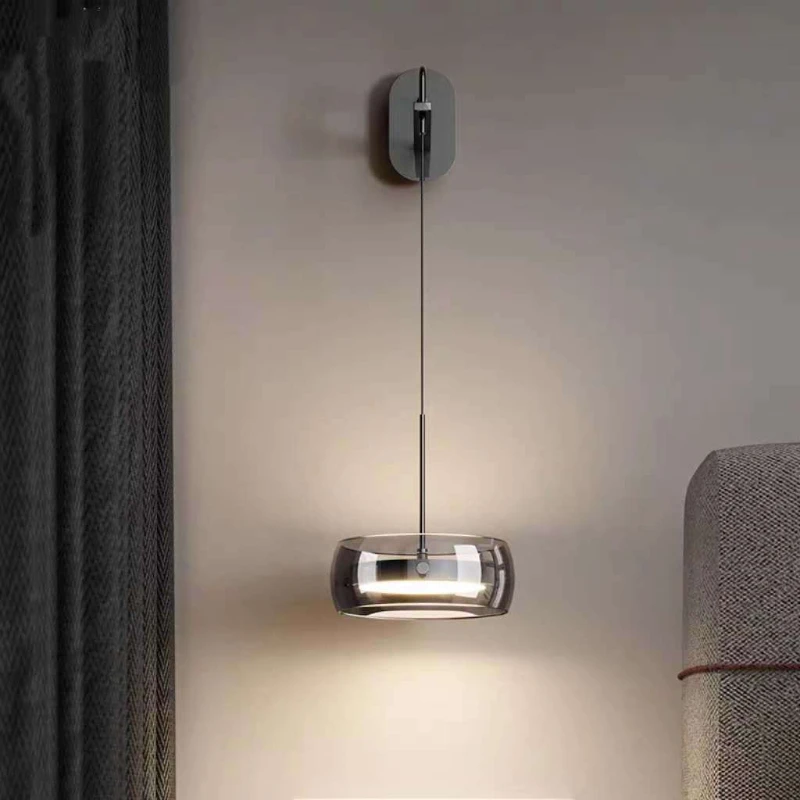 Light Luxury Bedside Wall Lamp 2025 New Creative Personality Bedroom Corridor Bar Counter Reading LED Atmosphere Bracket Light