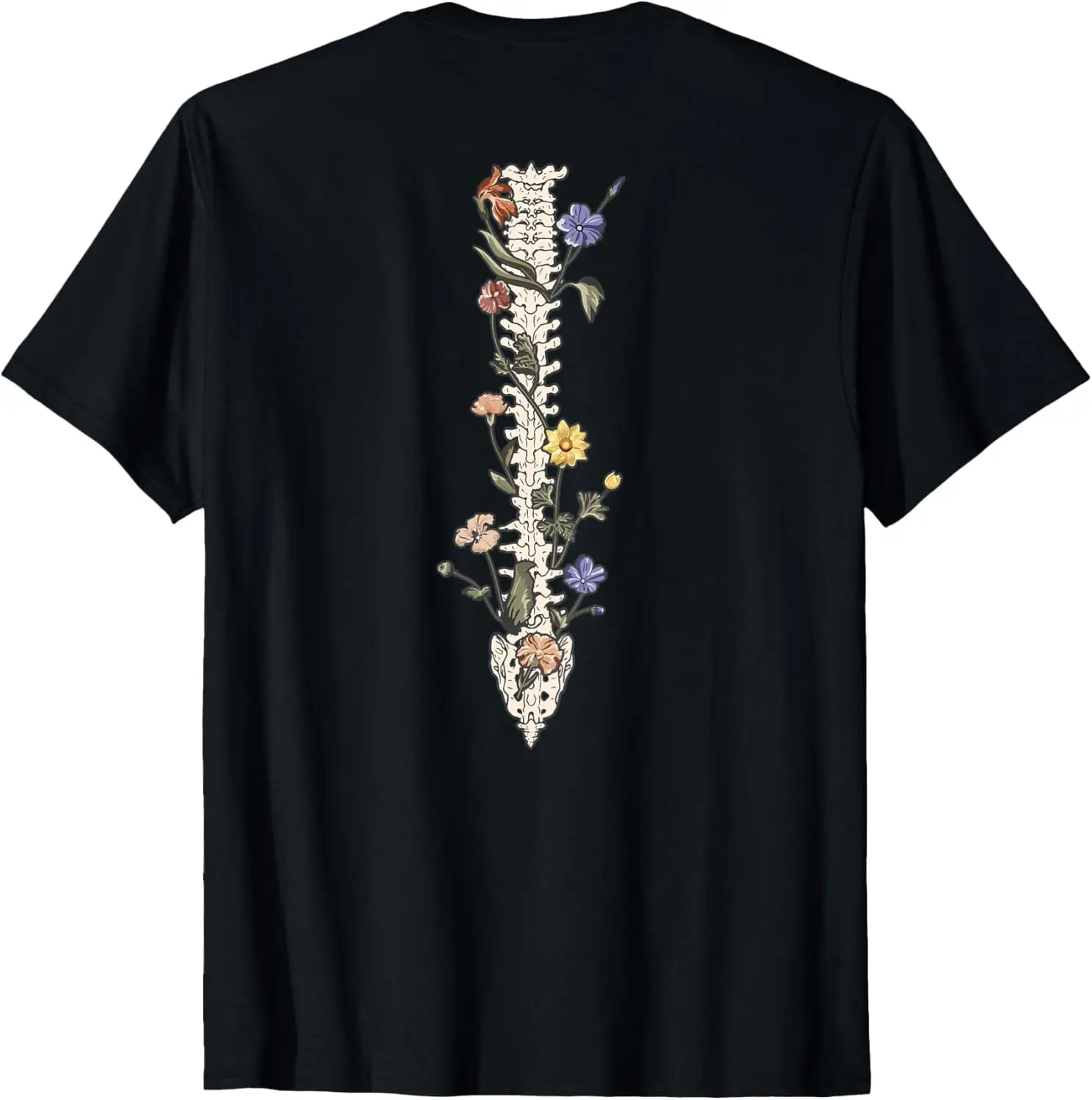 

New t-shirt - Floral Spine Skeleton Chiropractor For Chiro Women (On Back) T-Shirt