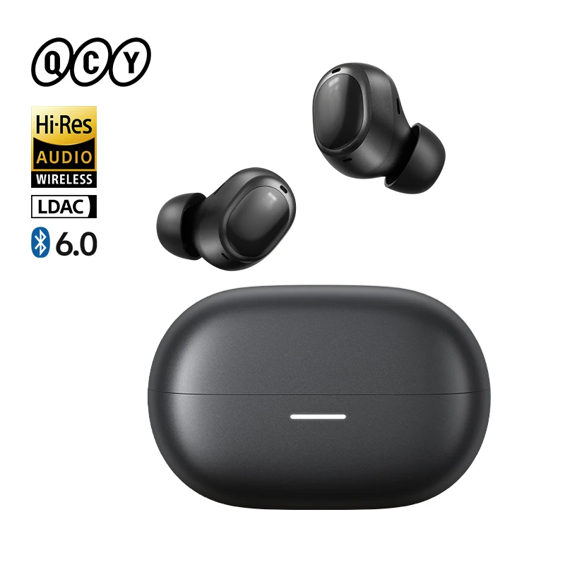 Audífonos Inalámbricos QCY MeloBuds A30, Cancelación de Ruido Adaptativa con IA de 60dB, 8 Micrófonos, Conexión a 3 Dispositivos, Audífonos Bluetooth 6.0, Audífonos de Alta Resolución LDAC